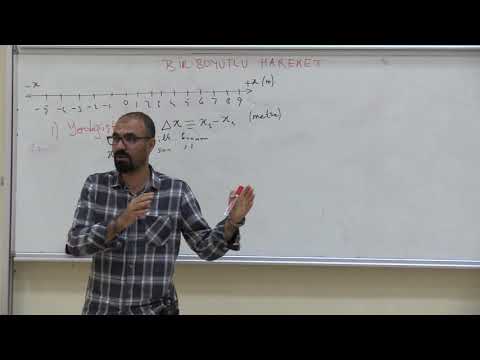 Temel Fizik 1 (Ders 2): Bir Boyutlu Hareket