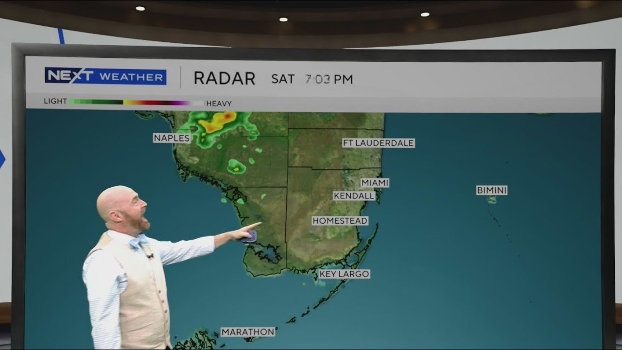 Few showers scattered across South Florida Saturday afternoon, expect ...