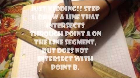 HardxCore Geometry :Bisecting and Trisecting a Line Segment