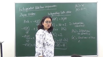 CHEM-XII-4-03 Integrated rate law expression (2017)  Pradeep Kshetrapal Physics channel