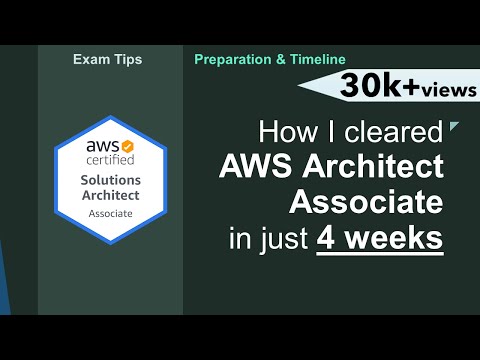 How I cleared AWS Certified Solutions Architect - Associate in 4 weeks!