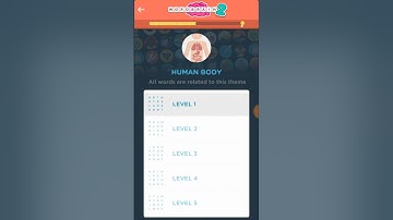 Wordbrain 2 Elite Human Body Level 1-5 Answers Walkthrough