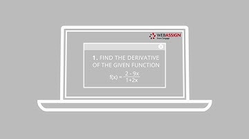 The WebAssign Online Homework Solution for Teachers and Students