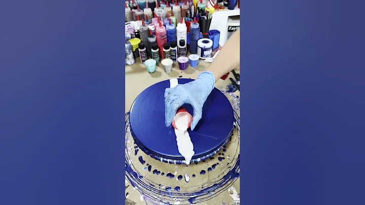 Enchanted Hurricane Spin and Swipe Acrylic Pour