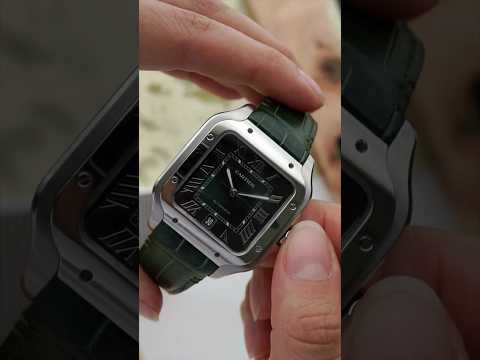 Cartier Santos de Cartier WSSA0062 Green Dial Steel Large Automatic Full Set