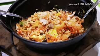 KOREAN BIBIMBAP SIZZLING CHICKEN IN ROBINSON TEJERO PA LUNCH NI MOTHER