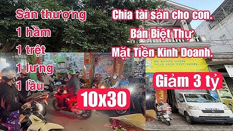 Bán Biệt Thự Mặt Tiền Đường Kinh Doanh Sầm Uất. Vị Trí Đắc Địa. 10x30 KDC Đông Đúc. Giảm 3 Tỷ.