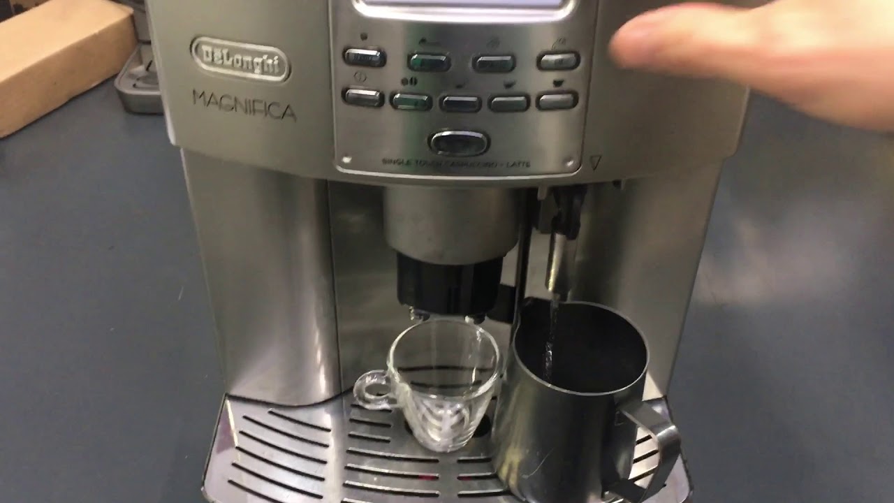 Less coffee error- Delonghi Magnifica Test 1337 - YouTube