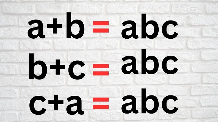 Math Olympiad| A nice algebra problem | Solve for a, b and c#maths #matheolympiadpreparation👇