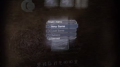 dead Space Main Menu