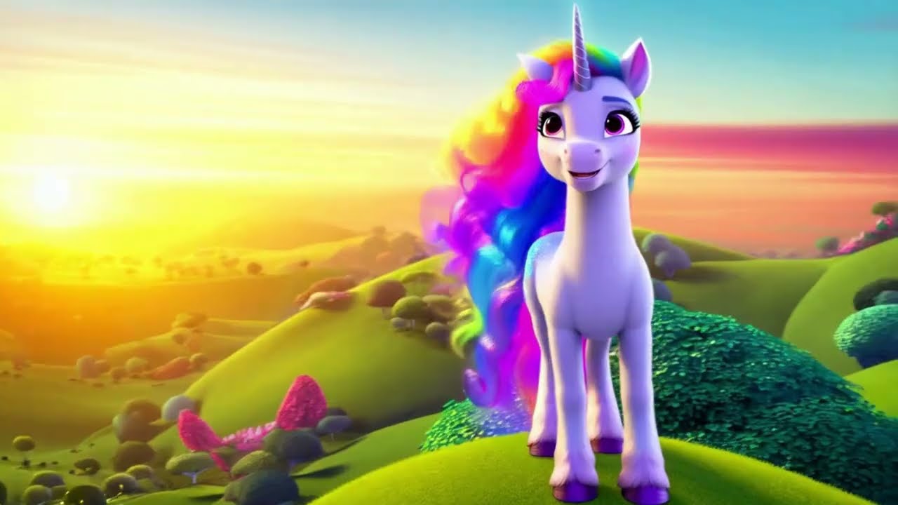 The Unicorn’s Rainbow Ride 🦄 | Magical Nursery Rhyme for Kids | Fantasy Songs & Rhymes | Kids Spark