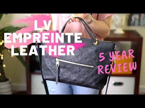 What's in my bag - Louis Vuitton Monogram Empreinte Ponthieu PM Black! Plus  Handbag Review! 