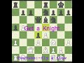 Bishop vs Bishop exchange and get the Knight. wonderful Chess game puzzle solution