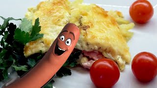 Картошка с сосисками в духовке. Картофельная запеканка с сосисками и сыром Картошка с сосисками в духовке. Картофельная запеканка с сосисками и сыром