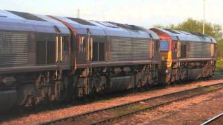 DBS 66024.66193,66093 STABLED AT DIDCOT PARKWAY 150514