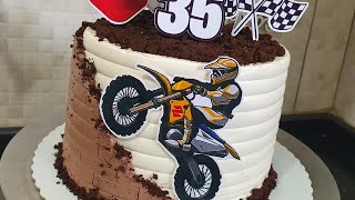 Topo De Bolo Topper Personalizado Motocross Feminino