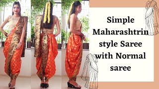 marathi saree wearing method
