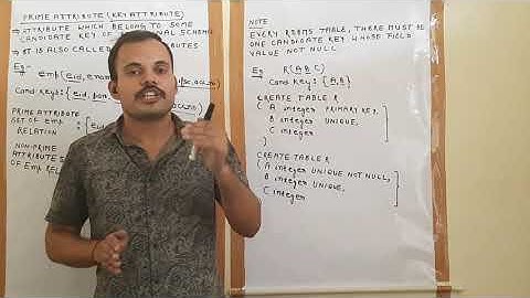 DBMS | Lecture 8 | Prime Attribute and Non-Prime Attribute
