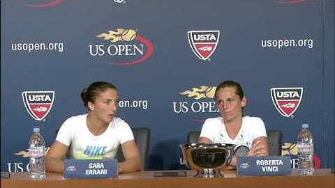 2012 US Open Press Conferences: Sara Errani and Roberta Vinci (Women's Doubles Final)