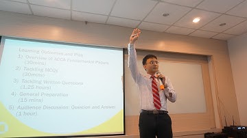 ACCA Exam Techniques - Trainer Mr. Iwrin Loh - Part 1/4