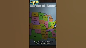 The Only Letter Not in Any U.S. State! ❓🇺🇸 #fun  #facts
