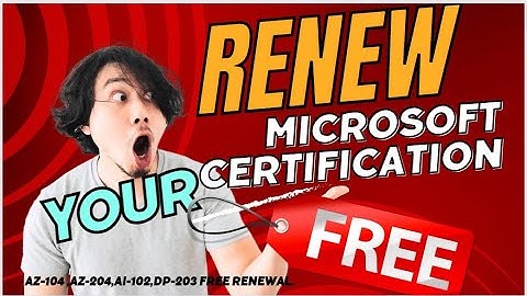 Renew your Microsoft Certifications for free | Azure Certification Renewal