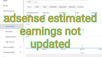 adsense estimated earnings not updating