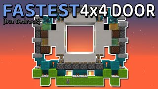 Minecraft Bedrock The Best 4x4 Piston Door Tutorial 117 easy
