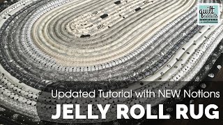 How to Make a Jelly Roll Rug! Get it Super Flat without Ironing