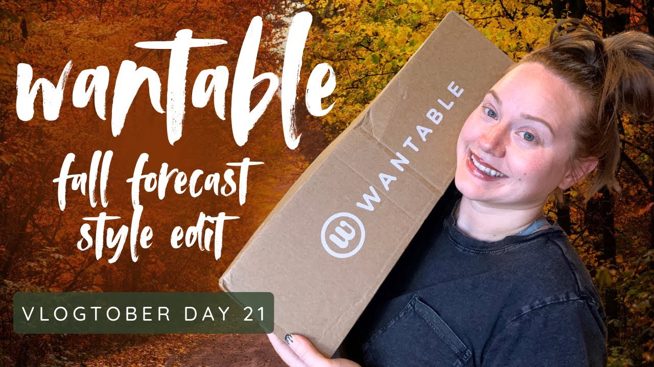 Trying on My Wantable Fall Forecast Style Edit Box 👗🍂 Try-On & Review! Vlogtober Day 21 🎃