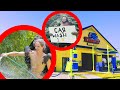 CHIMPS GO TO A CARWASH!?