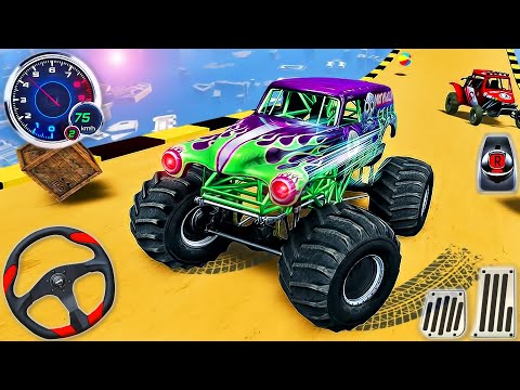 Monster Truck Stunt Racing - Extreme GT Car Mega Ramp Impossible Driver - Android GamePlay #2