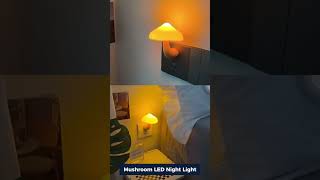 Mushroom LED Night Light Wall Plug Lamp Warm Glow EU US  #usa #lamp #homedecor