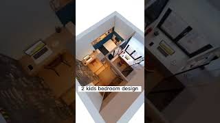 Two kids bedroom design | kids double twin bunk beds makeover #bedroom  #kidsroom #bunks #makeover