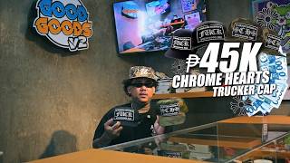 45K FOR CHROME HEARTS TRUCKER CAPS