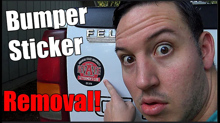 How To Remove a Bumper Sticker | Step-By-Step Video Tutorial