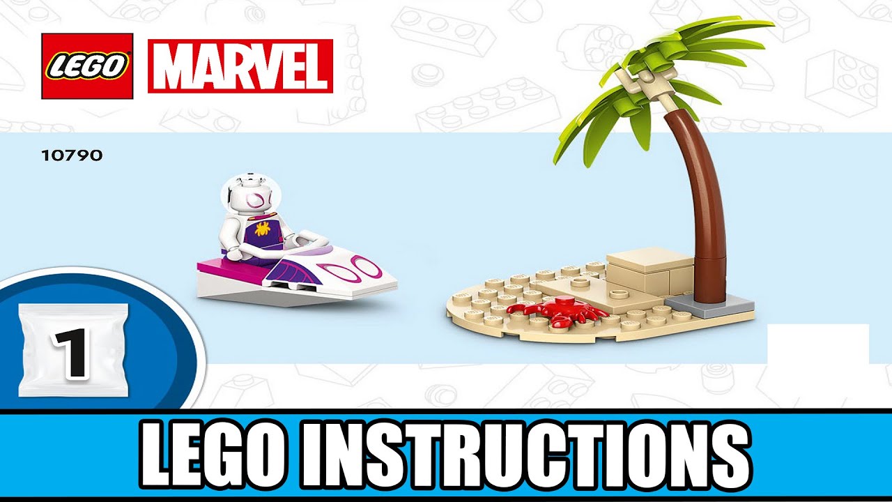 Marvel Super Heroes | Team Spidey at Green Goblin's Lighthouse LEGO instructions