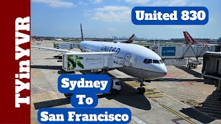 Trip Report United 830 Sydney to San Francisco B777-300 (SYD to SFO)