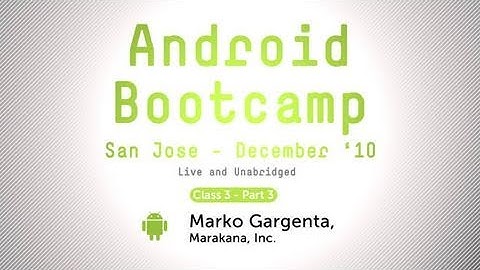 Tutorial: Android Application Development - Databases