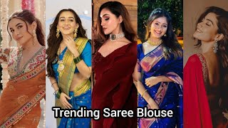 🥰 Trending Saree Blouse Design🥰 | Saree Photo Poses| Saree Photoshoot idea screenshot 5