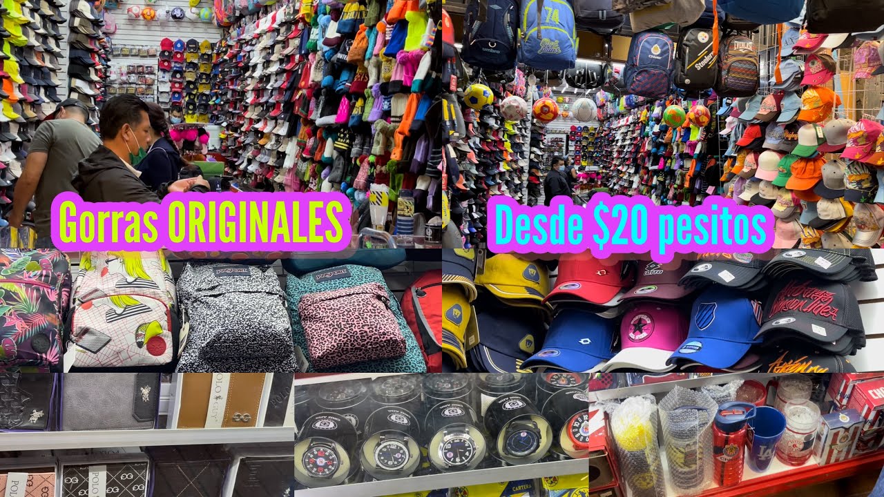 🧢 Gorras Marca | Desde $20 pesitos | Importadores | Los mejores precios del Centro - YouTube