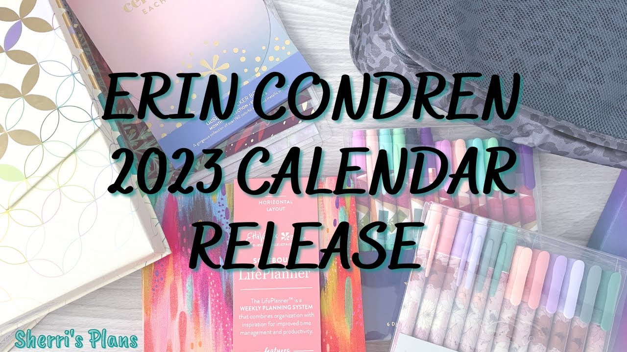 ERIN CONDREN 2023 CALENDAR RELEASE | NEW SOFTBOUND PLANNERS, HOLIDAY ...