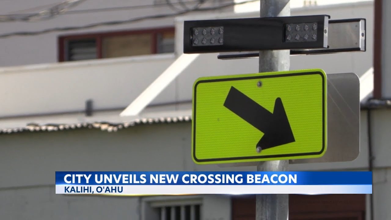 New pedestrian crossing tool installed in Kalihi intersection for