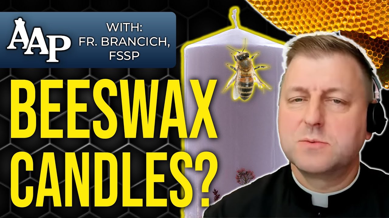 Why Are Church Candles Made of Beeswax? | Catholic Tradition Explained (Fr. John Brancich, FSSP)