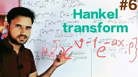 Hankel transform of a function//by sonu Choudhary