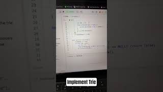 Implement Trie #leetcode #coding #striversdesheet #dsa #programming #placementprep #placementprep