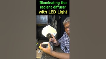 Illuminating the radiant diffuser with LED Light #shorts #macrophotographyideas