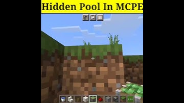 Fully Hidden Pool In MCPE #minecraft #shorts #trending #youtubeshorts