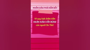 10 quy luật kiếm tiền nghìn năm vẫn đúng của người Do Thái #phattrienbanthantugoc #huongkunkuns