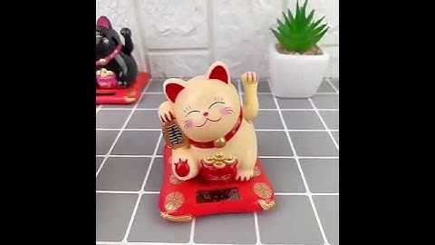 Mèo Thần Tài Vẫy Tay Năng Lượng Mặt Trời - Mang Lại May Mắn Tài Lộc cho Gia Chủ | Trùm đồ gia dụng